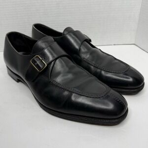 Edward Green Clapham Monk Strap Oxfords Men's 10.5 UK 11 US Black Handmade